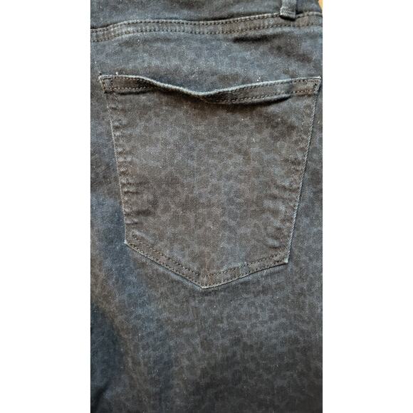 Ann Taylor Jeans Pants Skinny Blue Cotton Blend Size 6 Animal Print - Picture 5 of 13